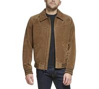 Levi's Men's Faux Suede Varsity Bomber Jacket, Cognac, L