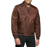 Levi's Men's Flight Lightweight Zip-up Bomber Jacket Varsity, Dark Brown Ma-1 Filled, M