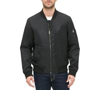 Levi's Men's Flight Satin Unfilled MA-1 Bomber Jacket, Black Classic Unfilled, XXL