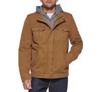 Levi's Men's Four-Pocket Hooded Jacket, Brown, S