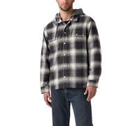 Levi's Men's Francisco Sherpa Flannel Jacket Warwick Plaid Dark Phantom Grey M