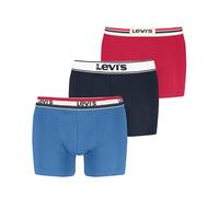 Levi's Men's Gift Iconic Combi Boxer Briefs, Blue/red, M (Pack of 3)
