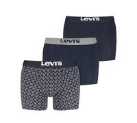 Levi's Men's Giftbox Denim Boxer Briefs, Navy Combo, L (Pack of 3)