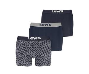 Levi's Men's Giftbox Denim Boxer Briefs, Navy Combo, L (Pack of 3)