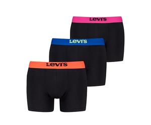 Levi's Men's Giftbox Neon Waistband Organic Cotton, Mixed Colors, S (Pack of 3)