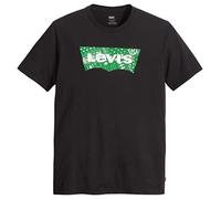 Levi's Men's Graphic Crewneck Tee T-Shirt, Filled Bw Caviar, XS