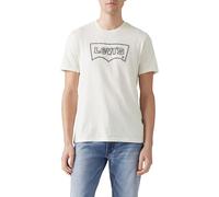 Levi's Men's Graphic Crewneck Tee T-Shirt, Rope Batwing Vw Egret, L