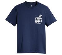 Levi's Men's Graphic Crewneck Tee T-Shirt, Western Logo Naval Academy, XS