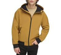 Levi's Men's Hooded Water Resistant Softshell Bomber Jacket, New Mustard, L
