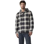 Levi's Men's Jacket Francisco Sherpa Flannel with Zip, Standard Fit, Grey (Warwick Plaid Dark P), M