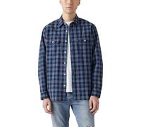 Levi's Men's Jackson Worker Overshirt Blairmore Indigo Yarndye Blues L