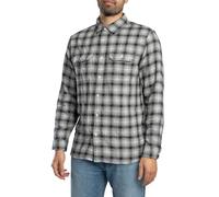 Levi's Men's Jackson Worker Overshirt Kana Plaid Jet Black Black M