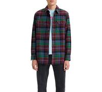 Levi's Men's Jackson Worker Shirt, Ferdinand Plaid Evergreen, S
