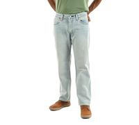 Levi's Men's Jeans 555 Relaxed Straight in Cotton, Mid Rise, Blue (Baby Blue Essentials), W33/L32