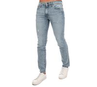 Levi's Mens Levis 511 Thrifted Casual Slim Fit Jeans in Blue Cotton - Size 30R