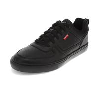 Levi's Men's Liam Lo Sneaker, Black Monochrome, 9.5 UK