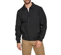 Levi's Men's Lightweight Softshell Varsity Rib Knit Bomber Jacket, Black, L