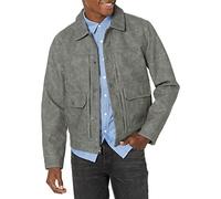 Levi's Men's Lightweight Trucker Shirt Jacket, Light Grey Faux Nubuck, XL