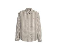 Levi's Men's Long-Sleeve Battery Housemark Slim LS HM Shirt Greens, Dean Stripe Burnt Olive, XS