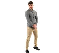 Levi's Men's Long-Sleeve Battery Housemark Slim Shirt, Black Agate, L