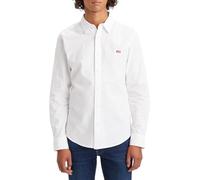 Levi's Men's Long-Sleeve Battery Housemark Slim Shirt, White, XS
