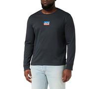 Levi's Men's Long-Sleeve Standard Graphic Tee T-Shirt, Mini Sportswear Pirate Black, XS