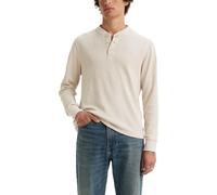 Levi's Men's Long Sleeve Thermal 3 Button Henley Rainy Day Large
