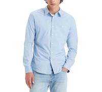 Levi's Men's Long-Sleeved Battery Housemark Slim Shirt, Soft Chambray Blue, M
