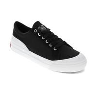 Levi's Mens LS1 Canvas and Suede Lowtop Casual Sneaker Shoe, Black, 9.5 UK