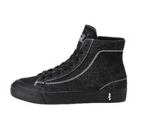 Levi's Men's LS2 Mid Street Sneakers, Full Black, 10 UK
