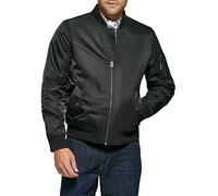 Levi's Men's MA-1 Flight Lightweight Zip-Up Bomber Jacket, Black Ma-1 Unfilled, L