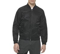 Levi's Men's MA-1 Flight Lightweight Zip-Up Bomber Jacket, Black Ma-1 Unfilled, XXL