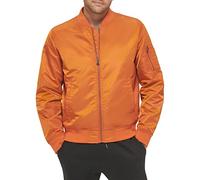 Levi's Men's Ma-1 Flight Lightweight Zip-up Bomber Jacket, Orange Classic Unfilled, L