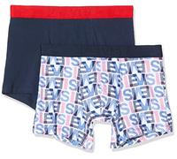 Levi's Men's Men Logo Aop Boxer Brief 2p Boxer Shorts Not Applicable, Multicolour (Blue 003), Xx-Large (Manufacturer Size: 050)