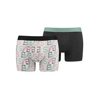 Levi's Men's Men Logo Aop Boxer Brief 2p Boxer Shorts Not Applicable, Multicolour (Pink 001), Small (Manufacturer Size: 010)