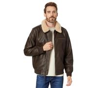 Levi's Men's Men's Faux Leather Aviator Bomber Jacket With Sherpa Collar Jacket