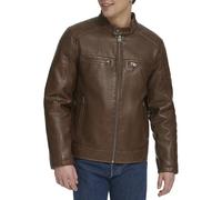 Levi's Men's Men's Faux Leather Trucker Racer Jacket Jacket