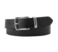 Levi's Men's Metal Two Horse Keeper Ov Normal Buckle Belt, Regular Black, 100