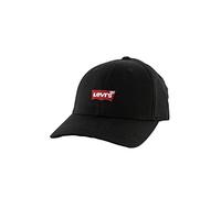 Levis Red Tab Small Batwing Embroidery Logo Baseball Cap 230885 - Black