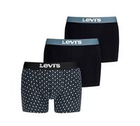 Levi's Men's Minimal All Over Print Boxer Briefs, Black Combo, XL (Pack of 3)