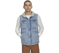 Levi's Men's Mixed Media Quilted Puffer Jacket with Sherpa Lined Collar (Regular and Big & Tall Sizes) Insulated
