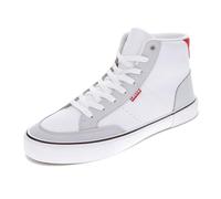 Levi's Men's Munro Mid Sneaker, White/Grey/Red, 6.5 UK