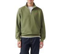 Levi's Men's Original Hm 1/4 Zip Sweatshirt, Moss Olive 0908736, S