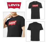Levis Mens Original Short Sleeve Black Tshirt Designer Tee Crew Neck Top