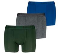 LEVIS Men's Premium Boxer, Blue/Grey Melange, XL (Pack of 3)