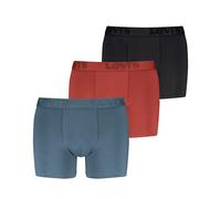LEVIS Men's Premium Boxer, Blue/red/Black, L (Pack of 3)