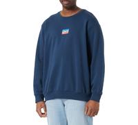 Levi's Men's Standard Graphic Crew Sweatshirt, Mini Sportswear - Dress Blues, XS