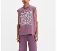 Levi's Men's Purple Printed Sleeveless Pride Muscle Tank Top Size M A53370000