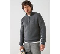 Levi's Mens Quarter Zip Heavy Knit Jumper, Black, Size L, Men Black