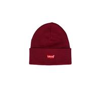 Levi's Men's Red Batwing Embroidered Slouchy Beanie Beanie, (Dark Bordeaux 84), One Size (Manufacturer Size: UN)